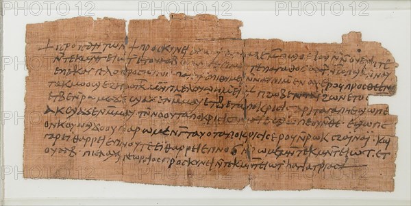 Papyrus Fragment of a Letter from Victor to Psan