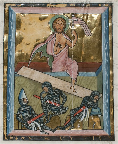 Manuscript Leaf with the Resurrection