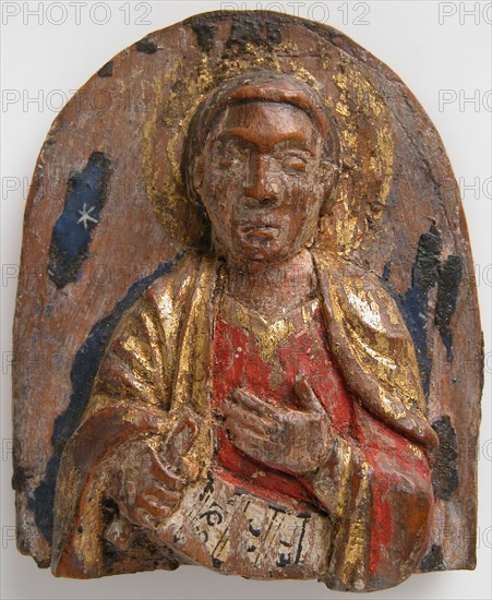 Miniature Relief of Hebrew Prophet Daniel (?) with Scroll