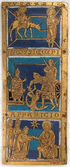 Plaque from a Portable Altar with Scenes from the Life of Jesus