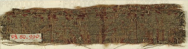 Textile with Confronted Parrots and Conventional Foliage