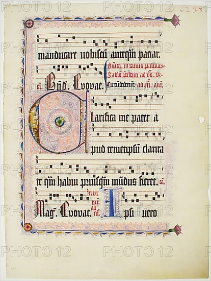 Manuscript Leaf with Initial C