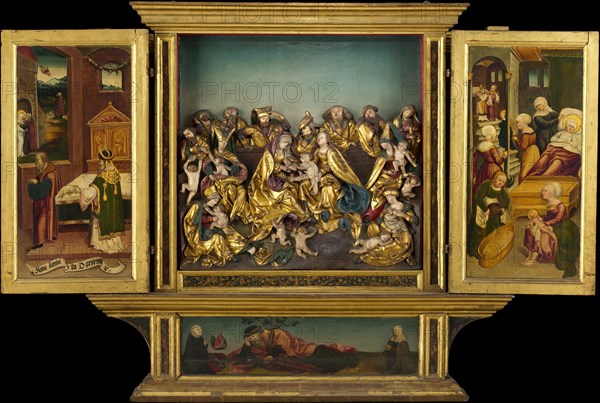 Altarpiece with scenes from the life of the Virgin
