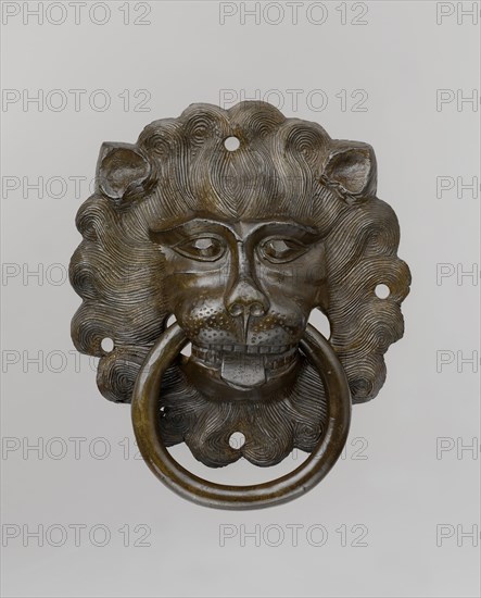 Lion mask door pull