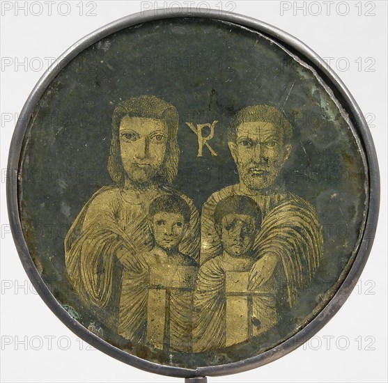 Medallion with Family Portrait