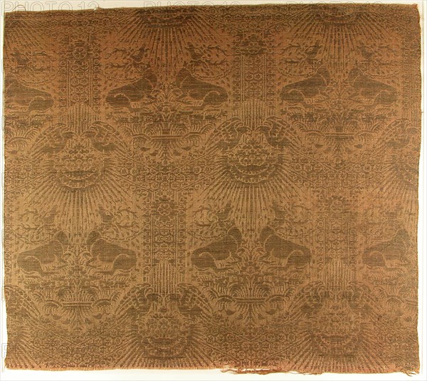 Textile Fragment with Recumbent Harts