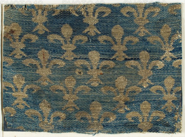 Textile with Fleur-De-Lis Motif