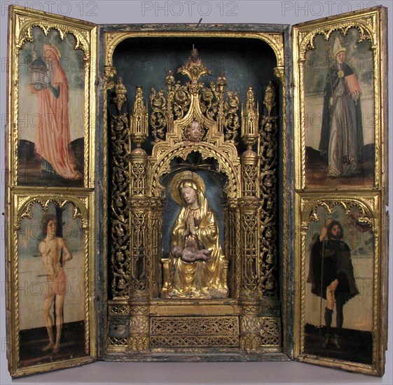 Altar Shrine with Four Saints