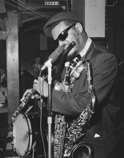 Roland Kirk, Black Prince, Bexley, London, 1967. Creator: Brian Foskett.