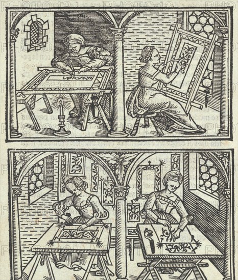 Libro quarto. De rechami per elquale se impara in diuersi modi lordine e il modo de recamare...Opera noua, page 2 (verso), ca. 1532.