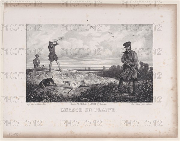Hunting in the Field, from the series Hunting Scenes, 1829.