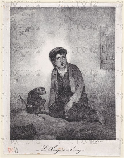 The Boy from Savoy and His Monkey, 1823.