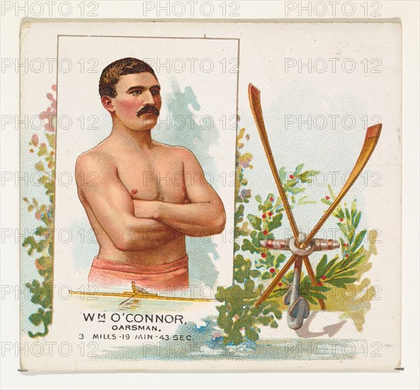 William O'Connor, Oarsman, from World's Champions, Second Series (N43) for Allen & Ginter Cigarettes, 1888.