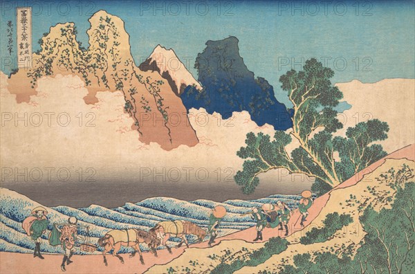 View from the Other Side of Fuji from the Minobu River (Minobugawa ura Fuji), from the series Thirty-six Views of Mount Fuji (Fugaku sanjurokkei), ca. 1830-32.