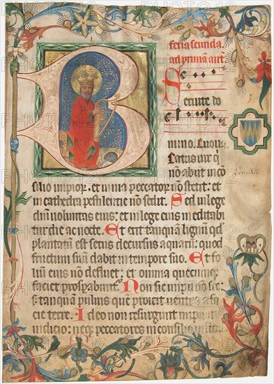 Manuscript Leaf from a Missal, Austrian, late 15th century.