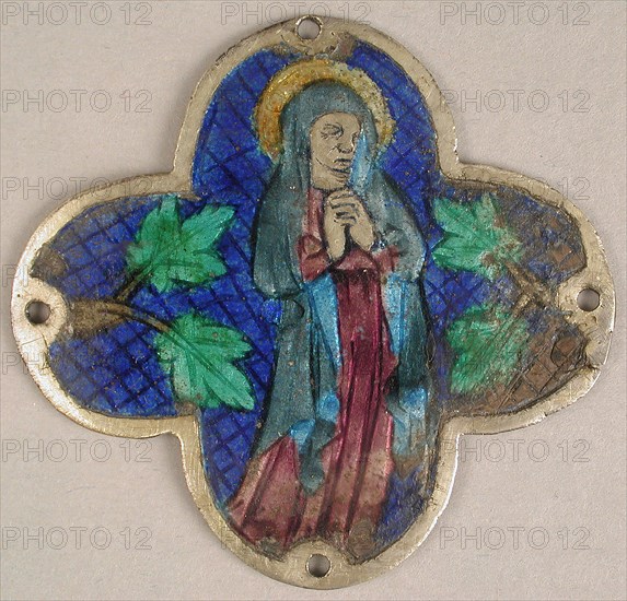 Plaque with the Virgin in Mourning, Catalan, 14th century.