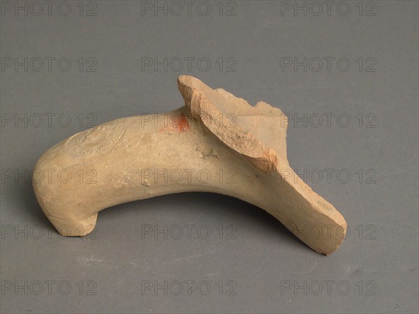 Fragment of a Pot Handle, Coptic, 4th-7th century.