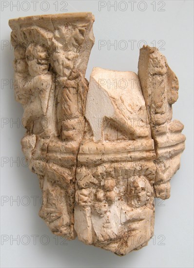 Ivory Fragment with Figures, Coptic, 4th-7th century.