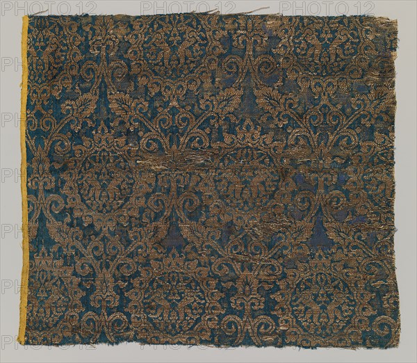 Textile with Brocade, Egyptian, 14th century.