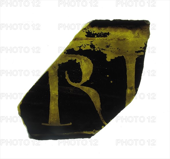 Glass Fragment, European, 13th century.