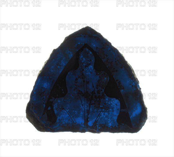 Glass Fragment, European, 13th-14th century.