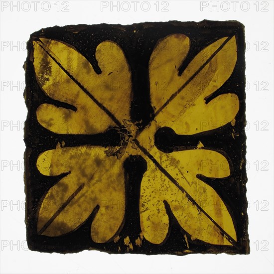 Glass Fragment, European, 15th century.