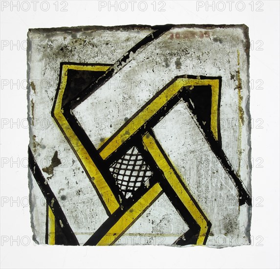 Glass Fragment, European, 15th century.