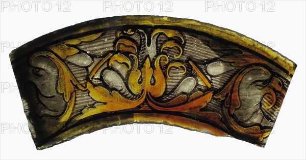 Glass Fragment, European, 16th century.