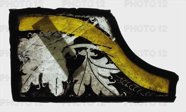 Glass Fragment, European, 15th century.