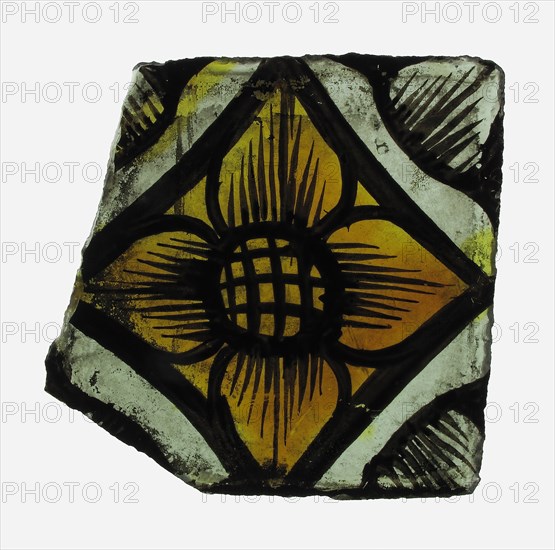 Glass Fragment, European, 15th century (?).