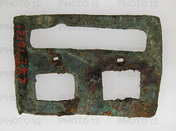 Flat Rectangular Plaque, Frankish, middle of 6th century.