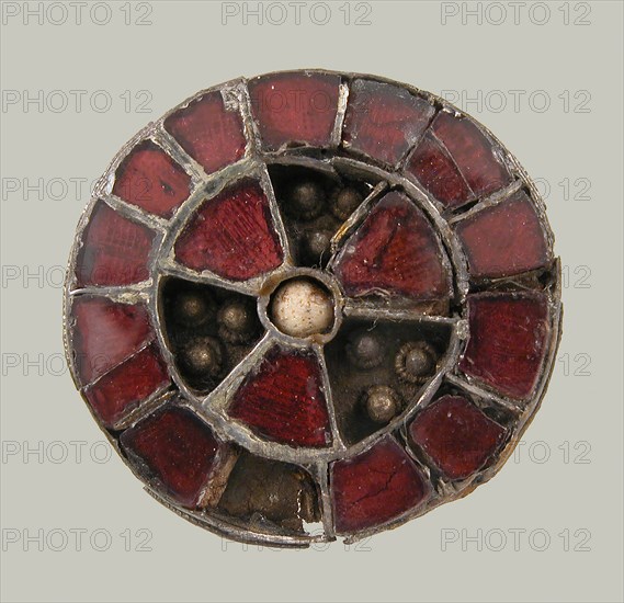 Disk Brooch, Frankish, first half 7th century.