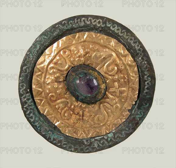 Disk Brooch, Frankish, ca. 550-650.