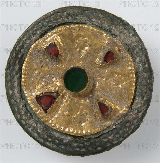 Disk Brooch, Frankish, late 6th-early 7th century.