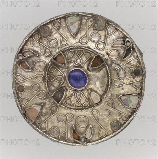 Disk Brooch, Frankish, 7th century.