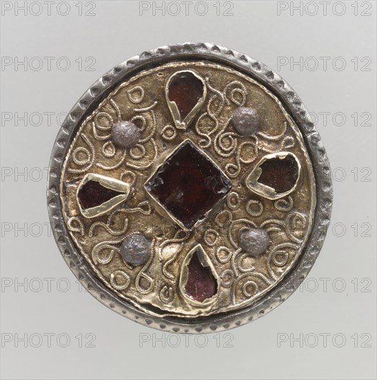 Disk Brooch, Frankish, 7th century.