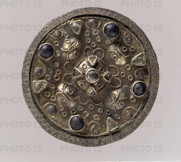 Disk Brooch, Frankish, 7th century.