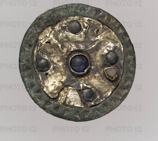 Disk Brooch, Frankish, 7th century.