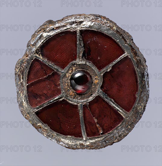 Disk Brooch, Frankish, 6th century.