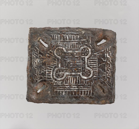 Backplate of a Belt Buckle, Frankish, 7th century.