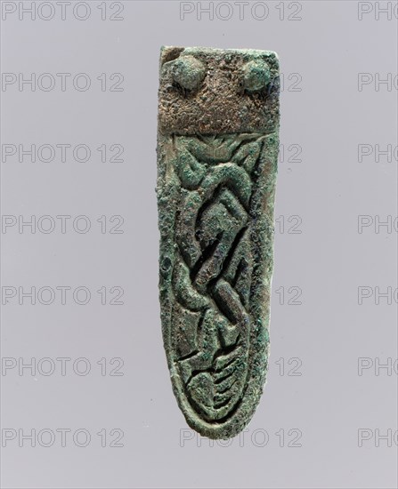 Strap End, Frankish, 7th century.