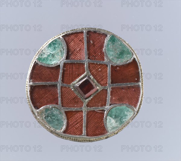 Disk Brooch, Frankish, 6th century.