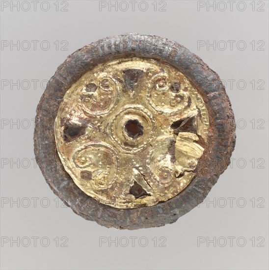 Disk Brooch, Frankish, late 6th-early 7th century.