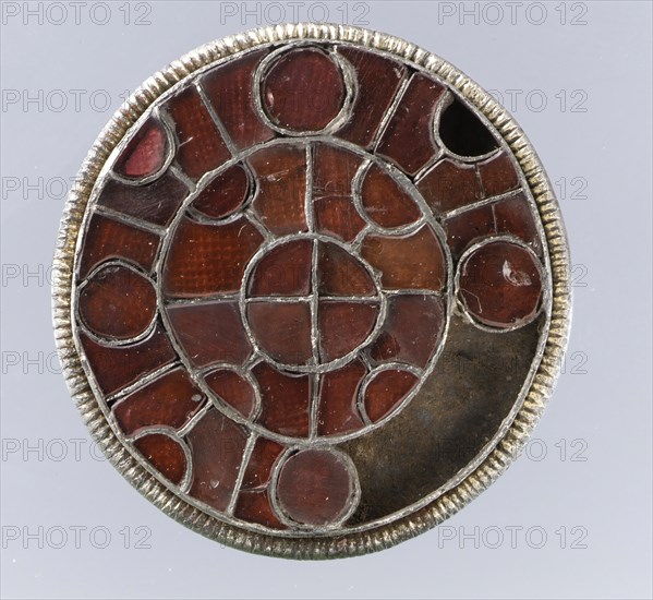 Disk Brooch, Frankish, first half 6th century.