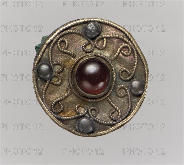 Disk Brooch, Frankish, 7th century.