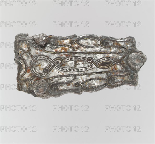 Counter Plate of a Belt Buckle, Frankish, 7th century.