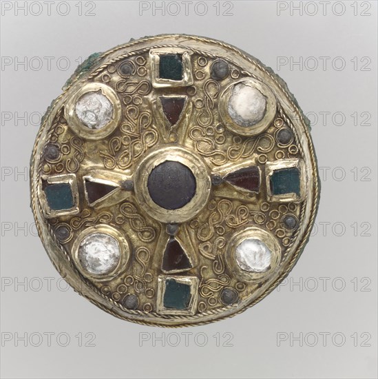 Disk Brooch, Frankish, late 7th century.