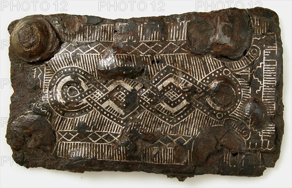 Counter Plate of a Belt Buckle, Frankish or Burgundian, 4th-7th century.