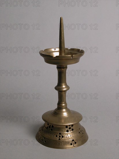 Pricket Candlestick, French, ca. 1445.