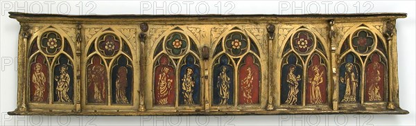 Plaque with Six Inset Panels, French, 14th century.